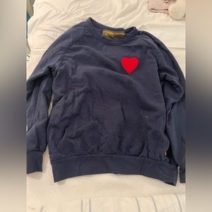 Aviator nation heart crewneck